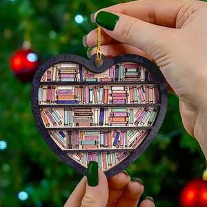 Decor <b>Book</b> Shelf Ornament for <b>Tree</b> Home Family Gatherings Christmas Bookcase Pendant - Product Image 2