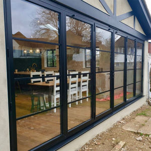 DAIYA <span class=keywords><strong>7</strong></span> di vetro di alluminio del pannello bifolding porta con balcone in alluminio bifolding porta di vetro - Product Image 1