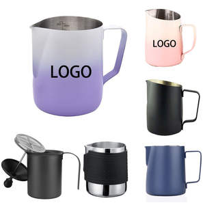 Cangkir Takar Susu Espresso Stainless Steel dengan Logo Kustom, Mulut Tajam, Pengukur, dan Isolasi untuk Barista - Product Image 1