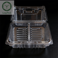 Boîte d'emballage pour œufs avec logo personnalisé Utilisation en supermarché Matériel PET jetable pour aliments Cartons bon marché