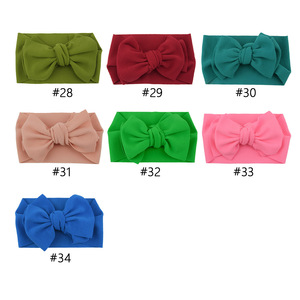 Go Party-Diadema Anudada de Nailon <span class=keywords><strong>para</strong></span> Niños y Niñas, Accesorios <span class=keywords><strong>PARA</strong></span> EL Cabello <span class=keywords><strong>con</strong></span> Lazo Grande, Color Sólido - Product Image 6