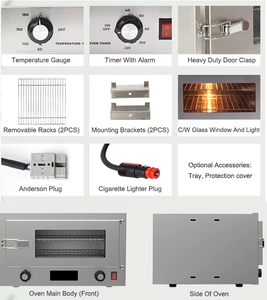 <span class=keywords><strong>Four</strong></span> de voyage solaire <span class=keywords><strong>12V</strong></span> <span class=keywords><strong>pour</strong></span> extérieur avec fonctions de cuisson et de maintien au chaud 130W, <span class=keywords><strong>four</strong></span> électrique portable à infrarouge lointain <span class=keywords><strong>pour</strong></span> bateau et <span class=keywords><strong>camping</strong></span>-<span class=keywords><strong>car</strong></span> - Product Image 5