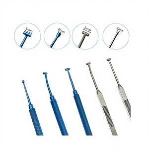 Juego de Instrumentos Depresores Esclerales de Acero Inoxidable de Doble Extremo de Primera Calidad con Clip de Bolsillo, Instrumento Quirúrgico Oftalmológico Manual - Product Image 1