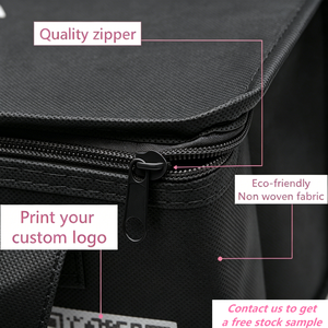 Bolsas Térmicas Reutilizables Personalizadas para Entrega <span class=keywords><strong>de</strong></span> Alimentos, <span class=keywords><strong>Bolsa</strong></span> Refrigerante Negra <span class=keywords><strong>de</strong></span> Tela No Tejida para Mantener Helados, Alimentos, Botellas <span class=keywords><strong>de</strong></span> Vino Frías - Product Image 4