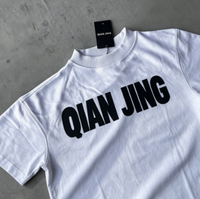 T-shirt ample 300 g/m² en coton surdimensionné uni Designer personnalisé pour hommes Baggy Boxy Fit Applique 3d broderie lettre t-shirt