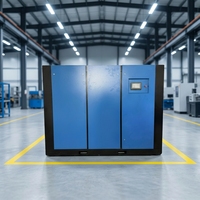 Compresseur d'air à vis portable double étage 132KW 380V VSD 760-955 CFM, lubrification sans huile, économie d'énergie