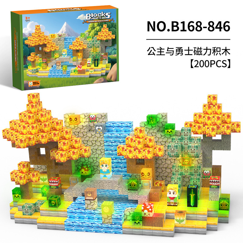 Juego de bloques de princesa y Guerrero