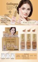 Fond de teint liquide mat et waterproof Kiss Beauty, couvrance totale pour peaux noires, OEM/ODM