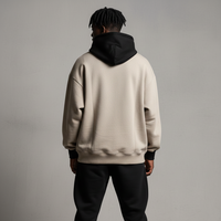 Sweat-shirt à capuche oversize en molleton épais pour homme, avec motif 3D en relief et épaules tombantes, style streetwear, vente en gros