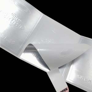 Étiquette code-barres PET 100 90 80 70 40 50, ruban de transfert thermique, autocollant pour imprimante, argent mat, imperméable, autocollant personnalisé OEM accepté - Product Image 4