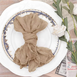 Boda Cheesecloth <span class=keywords><strong>Table</strong></span> Servilleta Tela Gasa Baby Shower Fiesta de Navidad Boda Cena Servilletas Paño - Product Image 4