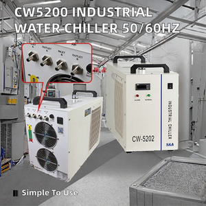 Enfriador de Agua Industrial China S&A CW5200 para Sistemas Láser de CO2, CA 220-240V, 0.77kW de Potencia, 1 Año de Garantía, Fácil Operación - Product Image 2