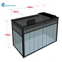 Pergola bioclimatique motorisée moderne en aluminium avec lames rétractables pliables, système d'éclairage étanche pour maison d'été