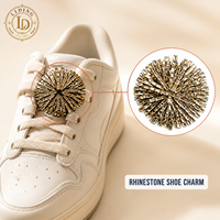 Breloques de chaussures en strass, breloques de chaussures en cristal à franges effet soleil pour baskets, décoration de lacets, accessoires de chaussures brillants OEM