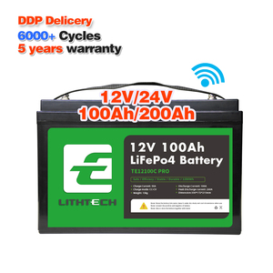 Lithtech BMS深循环Lifepo4 12v 12.8v 24v 25.6v伏80ah 100ah 200ah锂离子电池储能系统 - Product Image 2