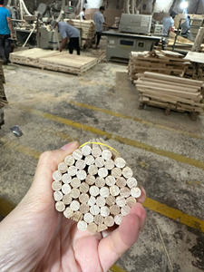 Tiges de chevillères rondes en bois massif durables – Matériaux de bricolage modernes autoportants pour la décoration intérieure et les projets d'art populaire - Product Image 3