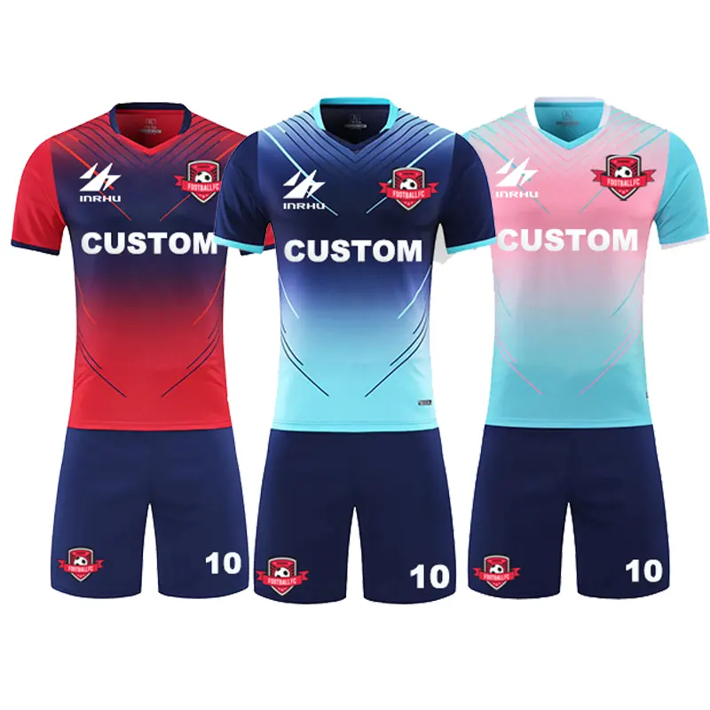 2024 Custom Logo Sportswear Clothes Sport Football Custom Men Uniform Sublimation Soccer Jersey Set