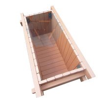 Jardinières d'extérieur modernes en HDPE et bois-plastique, avec cadre métallique galvanisé, roues universelles, design carré, personnalisables en gros par HYX