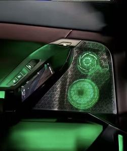 Housse de haut-parleur automobile, ambiance intérieure, LED, <span class=keywords><strong>porte</strong></span> de voiture, tableau de bord, haut-parleur sonore, tweeter, lampe, adapté à la nouvelle série 7 de BMW G70 - Product Image 2