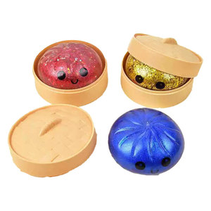 Juguete Squishy Kawaii con Cara Sonriente, Juguete de Peluche con Forma de Dumpling, Divertido para Apretar - Product Image 3