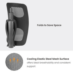Ergonomische Fußstütze Schwarz Unter Schreibtisch Höhenverstellbar Tragbar Faltbare Fußablage - Product Image 3