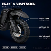 Scooter de banlieue à essence 125cc à kilométrage élevé, contrôleur ECU BOSCH, freinage combiné de sécurité CBS