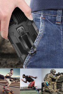 Funda Protectora para Teléfono <span class=keywords><strong>Oppo</strong></span> Reno10/Reno10 Pro, Multicolor, Resistente, Híbrida, de TPU Suave y PC Rígido, a Prueba de Golpes, Impermeable, con Clip para Cinturón y Soporte - Product Image 6