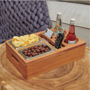 Canapé, canapé, <span class=keywords><strong>lit</strong></span>, gobelet et porte-boisson Plateau en bois <span class=keywords><strong>avec</strong></span> couvercle amovible - Product Image 3