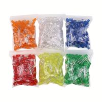 Kit assorti de diodes LED 3mm 5mm 10mm F5 F3 F10 Blanc Vert Rouge Bleu Jaune Orange Rose Violet Blanc Chaud pour bricolage