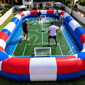 Terrain de football gonflable, terrain de soccer gonflable pour l'entraînement au football, les événements sportifs et les <span class=keywords><strong>jeux</strong></span> en plein air - Product Image 6