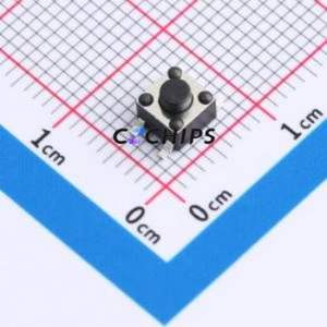 F4B040211T Tactile Switch SMD-4P,4.5x4.5mm Switch Single Pole Single Throw Round Button 2.6N 4.5mm - Product Image 1