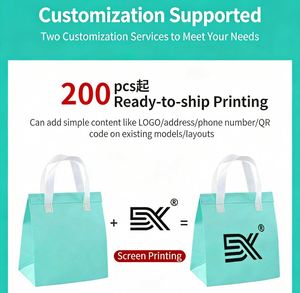 Bolsas Térmicas Personalizadas con Logotipo, Portátiles, Desechables, de Tela No Tejida, para Compras, Bolsas de Lujo Clásicas Pequeñas para Llevar Comida, Entrega de Alimentos - Product Image 4