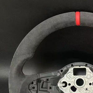 Volante de fibra de carbono MK7 de gamuza de cuero para Volkswagen VW <span class=keywords><strong>Golf</strong></span> MK7 7,5 <span class=keywords><strong>GTI</strong></span> GTD GTE R Polo <span class=keywords><strong>GTI</strong></span> CC Passat Tiguan - Product Image 4