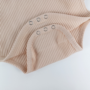 Pinuotu Pelele de bebé recién <span class=keywords><strong>nacido</strong></span>, de una pieza, acanalado, color albaricoque, con volantes en el hombro y manga larga - Product Image 5