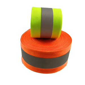 Chất lượng cao huỳnh quang màu Polyester phản quang <span class=keywords><strong>Webbing</strong></span> cho quần áo - Product Image 3