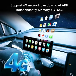 10.3 pouces voiture écran numérique tableau de bord voiture moniteur Android 12.0 sans fil Carplay Ota 4G Gps Wifi Bt Fm modèle 3/Y tableau de bord - Product Image 2