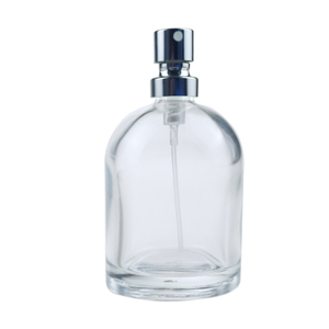 Flacone da Profumo in Vetro Trasparente da 50ml con <span class=keywords><strong>Spray</strong></span> Argentato - Product Image 1