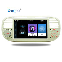 Autoradio Android BQCC 15 7'' avec écran IPS, Carplay, GPS, WIFI, FM, AM, RDS, ASP 36, EQ, Mirror Link pour Fiat 500 2007-2015