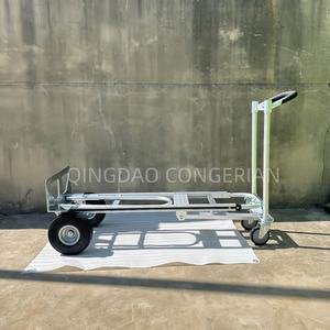 <span class=keywords><strong>3</strong></span> <span class=keywords><strong>in</strong></span> <span class=keywords><strong>1</strong></span> Aluminium lipat Convertible troli tangan empat-roda dengan kapasitas 350kg untuk penggunaan industri - Product Image 6