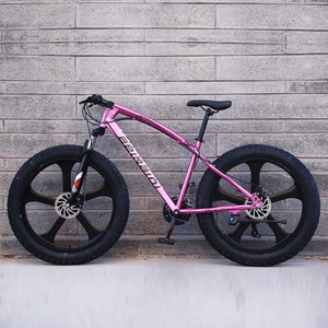 Bicicleta de Montaña de Acero de 26 Pulgadas y 21 Velocidades con Suspensión Completa, Neumáticos Gruesos 4.0 y Frenos de Disco para Nieve - Product Image 6