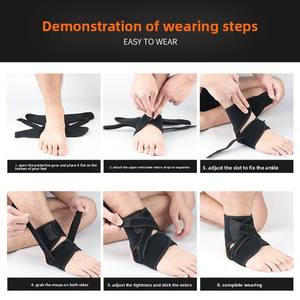 Sports de plein air Football Élastique Cheville Soutien Basketball Fitness Cheville Attelle Entraînement Chaussettes Randonnée Anti-Entorse Équipement De Protection - Product Image 4