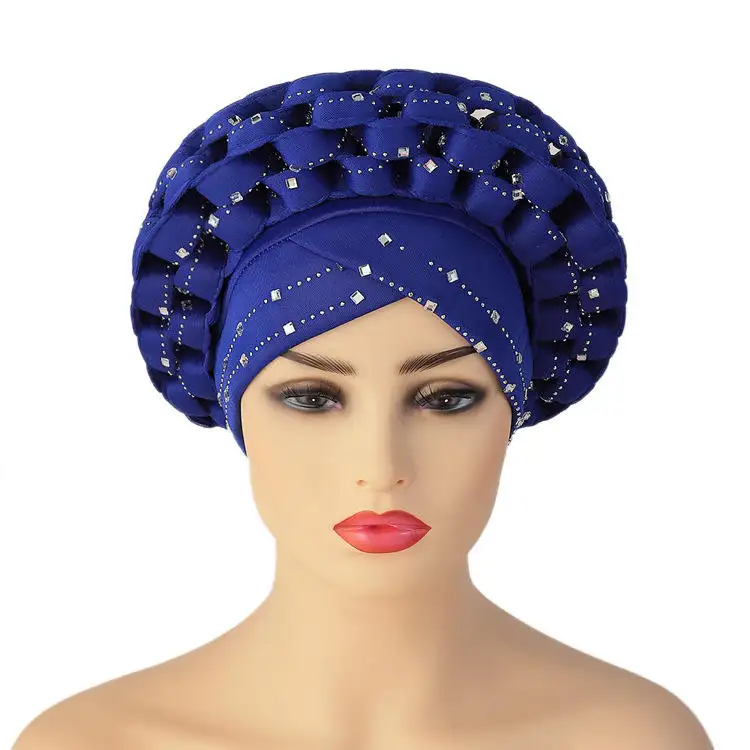 Yomo Musulmán Sombrero Africano Sego Con El Mejor Precio Nigeriano Aso Oke Head Wrap Turbante Para Boda