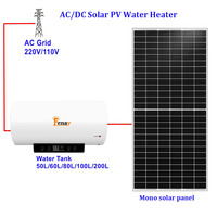 Chauffe-eau solaire à panneaux plats pressurisés à économie d'énergie, alimenté par l'énergie solaire photovoltaïque