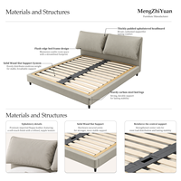 Lit moderne en cuir véritable avec cadre en bois massif, lit double king size, mobilier de chambre à coucher, vente en gros, déstockage, directement de l'usine