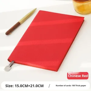 Taccuino in morbida pelle con stampa logo personalizzata, formato A5, set regalo per ufficio. - Product Image 6