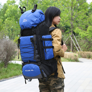 Zaino da campeggio Extra-Large da 90 litri per uomo <span class=keywords><strong>donna</strong></span> alla moda borsa da <span class=keywords><strong>viaggio</strong></span> di grande capacità impermeabile da lavoro - Product Image 6