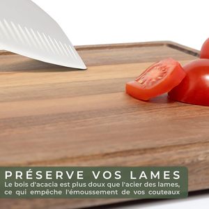 2024 новый дизайн, разделочная доска, набор из 5 разделочных досок акации с контейнером/подставкой - Product Image 6