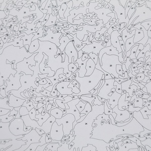 DIY diseño Oi pintura personalizada <span class=keywords><strong>flores</strong></span> azules pintura por número en lienzo florero Floral pintura por número - Product Image 4