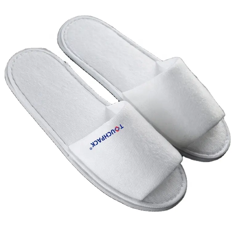 2024 Soft Hotel Slippers With Branded Logo For Promotion Travel Gift