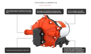 Nouveau produit : Pompe auto-amorçante à diaphragme haute puissance 12V pour l'eau, conception à haut débit offrant des débits élevés pour l'agriculture - Product Image 6